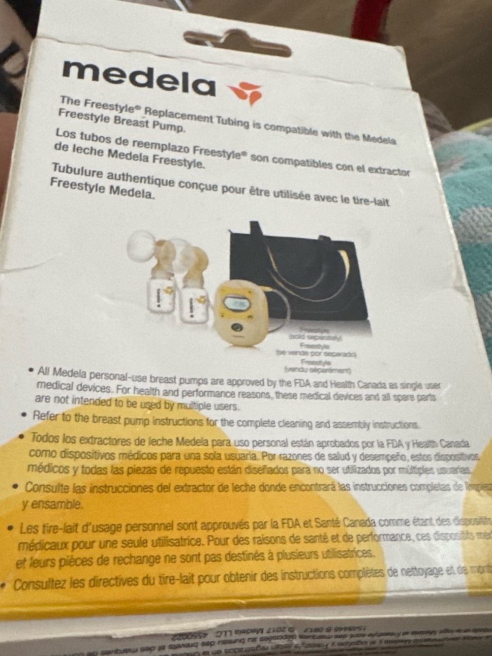 Medela Replacement Tubing Box – White and Yellow Accent